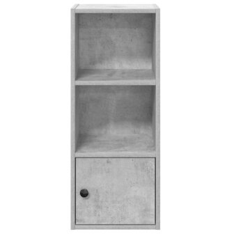 Boekenkast 31x24x77 cm bewerkt hout betongrijs 5