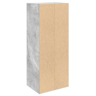 Boekenkast 31x24x77 cm bewerkt hout betongrijs 7