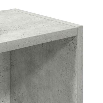 Boekenkast 31x24x77 cm bewerkt hout betongrijs 9