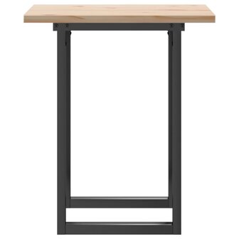 Eettafel O-frame 60x60x75,5 cm massief grenenhout en staal 5