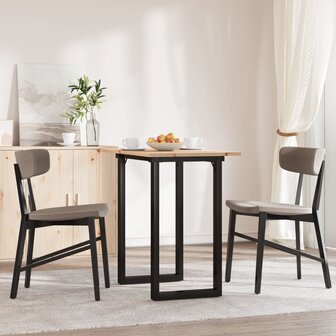 Eettafel O-frame 80x50x75,5 cm massief grenenhout en staal 3