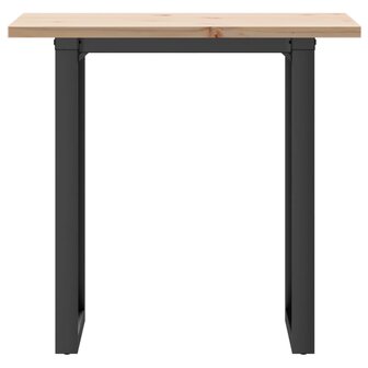 Eettafel O-frame 80x50x75,5 cm massief grenenhout en staal 4