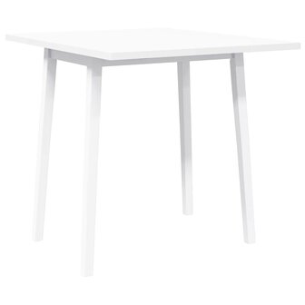 Eettafel massief hout wit rubber 4