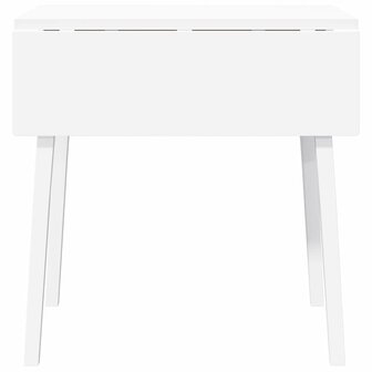 Eettafel massief hout wit rubber 5