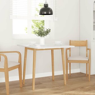 Eettafel massief hout naturel rubber 3