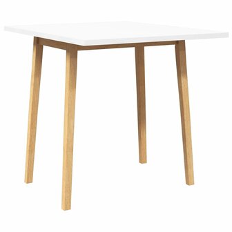 Eettafel massief hout naturel rubber 4