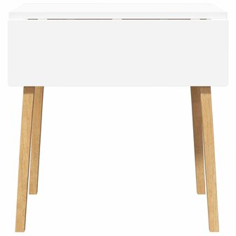 Eettafel massief hout naturel rubber 5