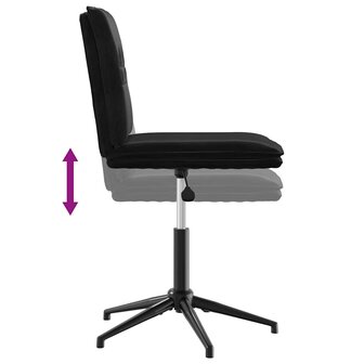 Eetkamerstoel fluweel zwart 6
