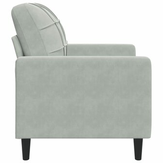 Fauteuil 60 cm fluweel lichtgrijs 5