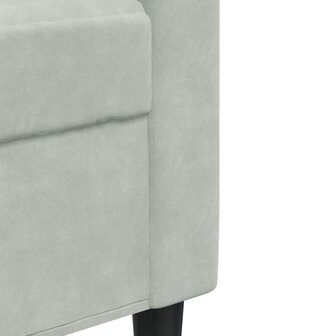 Fauteuil 60 cm fluweel lichtgrijs 7