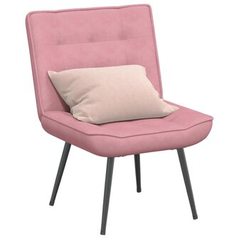 Relaxstoel 64x74x84 cm fluweel roze 1
