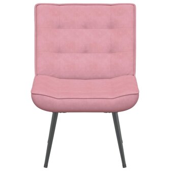 Relaxstoel 64x74x84 cm fluweel roze 4