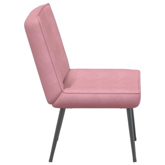 Relaxstoel 64x74x84 cm fluweel roze 5