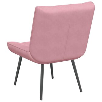 Relaxstoel 64x74x84 cm fluweel roze 6