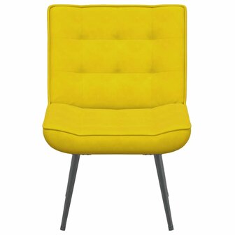 Relaxstoel 64x74x84 cm fluweel geel 4