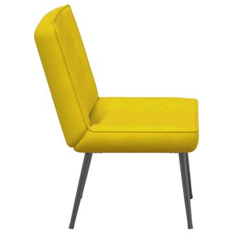 Relaxstoel 64x74x84 cm fluweel geel 5