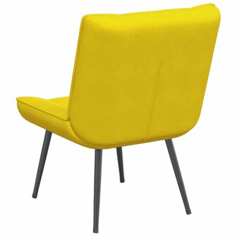 Relaxstoel 64x74x84 cm fluweel geel 6