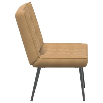 Relaxstoel 64x74x84 cm fluweel bruin 5