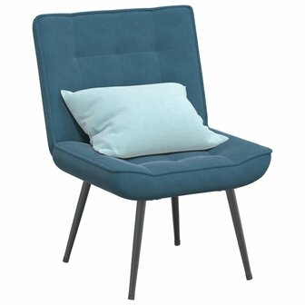 Relaxstoel 64x74x84 cm fluweel blauw 1