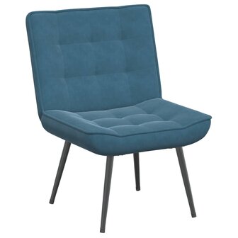 Relaxstoel 64x74x84 cm fluweel blauw 2
