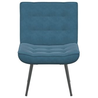 Relaxstoel 64x74x84 cm fluweel blauw 4