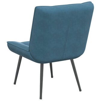 Relaxstoel 64x74x84 cm fluweel blauw 6