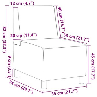 Fauteuil 55 cm stof wijnrood 9