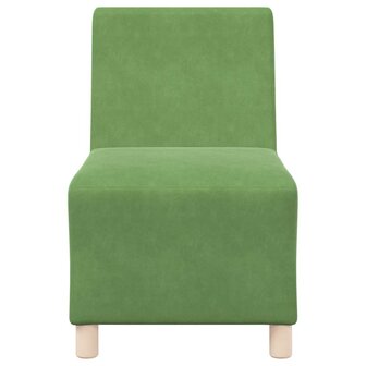 Fauteuil 55 cm fluweel lichtgroen 4