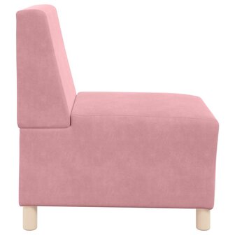 Fauteuil 55 cm fluweel roze 5