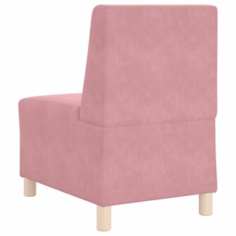 Fauteuil 55 cm fluweel roze 6