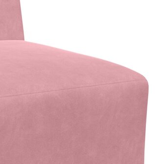 Fauteuil 55 cm fluweel roze 7