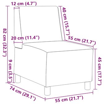 Fauteuil 55 cm gekrulde wolachtige stof lichtgrijs 9