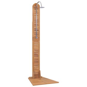 Buitendouche 70x75x204 cm massief teakhout 2