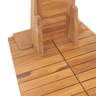 Buitendouche 70x75x204 cm massief teakhout 8