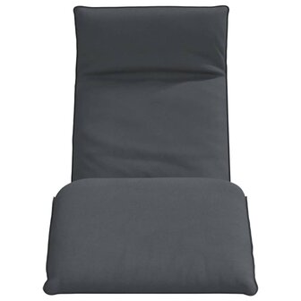 Ligstoel inklapbaar 175x54x8,5 cm Oxford stof antracietkleurig 4