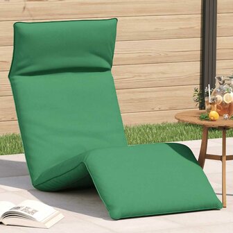 Ligstoel inklapbaar 175x54x8,5 cm oxford stof groen 1
