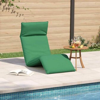 Ligstoel inklapbaar 175x54x8,5 cm oxford stof groen 3