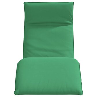 Ligstoel inklapbaar 175x54x8,5 cm oxford stof groen 4