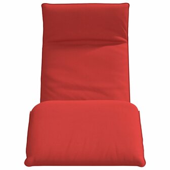 Ligstoel inklapbaar 175x54x8,5 cm oxford stof rood 4