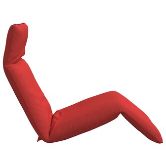 Ligstoel inklapbaar 175x54x8,5 cm oxford stof rood 5