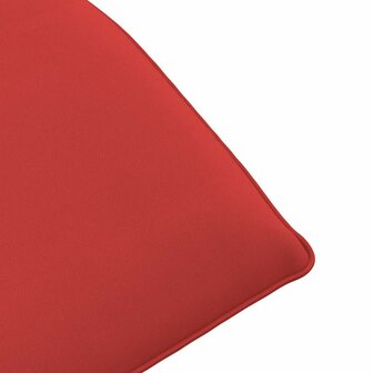 Ligstoel inklapbaar 175x54x8,5 cm oxford stof rood 9