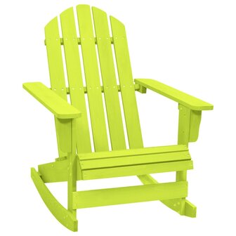 Schommelstoel Adirondack massief vurenhout groen 1
