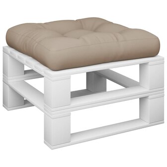 Palletkussen 60x61,5x10 cm stof taupe 3
