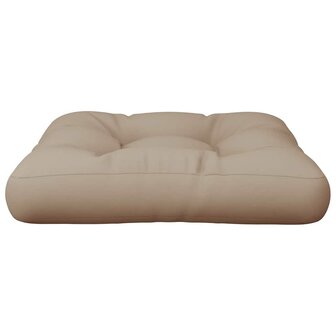 Palletkussen 60x61,5x10 cm stof taupe 4