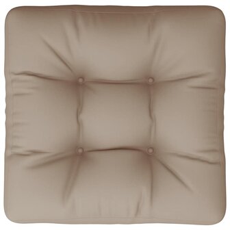 Palletkussen 60x61,5x10 cm stof taupe 6