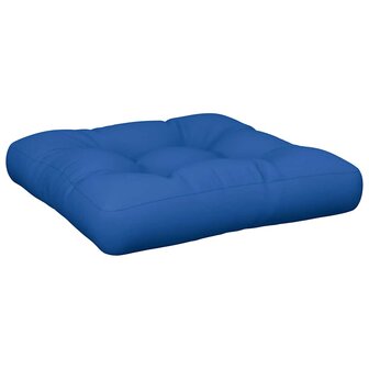 Palletkussen 58x58x10 cm stof blauw 2
