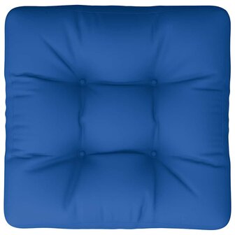 Palletkussen 58x58x10 cm stof blauw 6