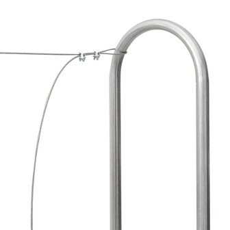 Haardhoutrek 100x25x150 cm gegalvaniseerd staal 7