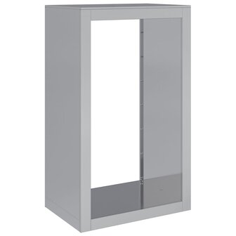Haardhoutrek 60x40x100 cm gegalvaniseerd staal 2