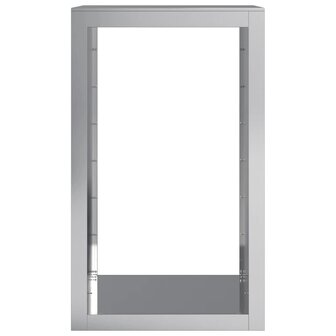 Haardhoutrek 60x40x100 cm gegalvaniseerd staal 4